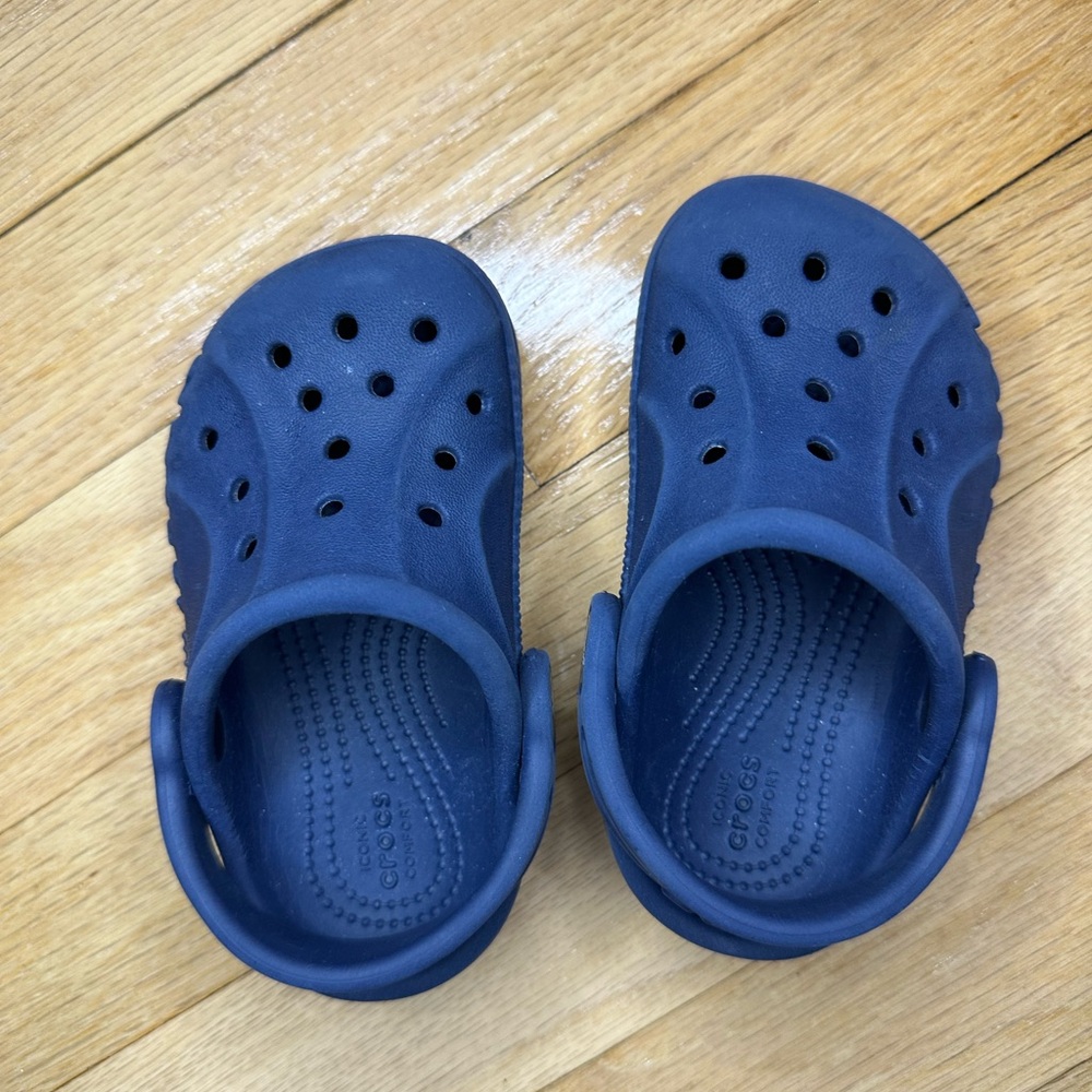 CROCS Kids Navy Classic Clog Sandals